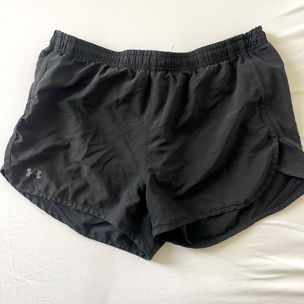 Under Armor Heat gear Breathe-able Black Athletic Shorts